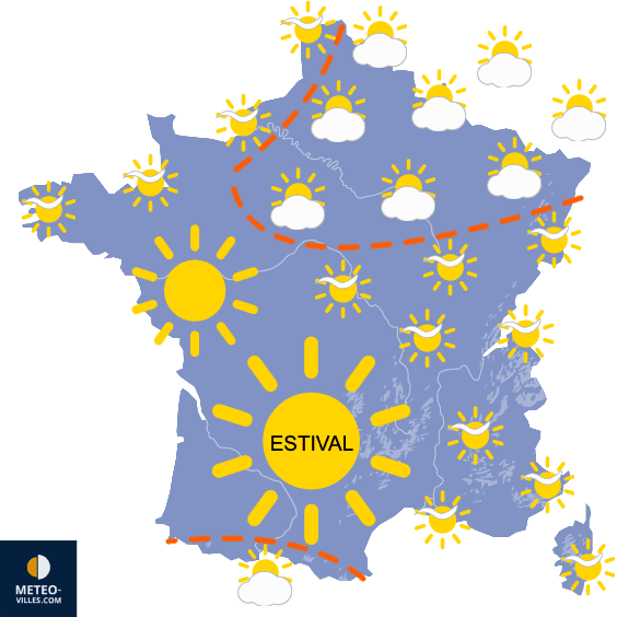 Carte de prévisions du temps du Jeudi 21 mai 2026