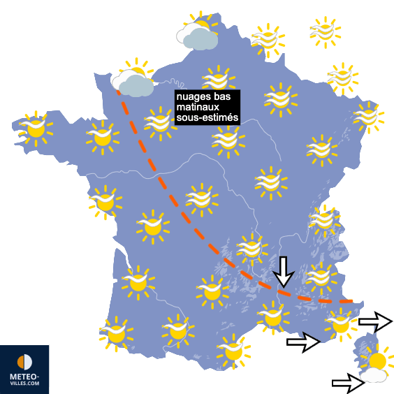 Carte de prévisions du temps du Jeudi 24 septembre 2026