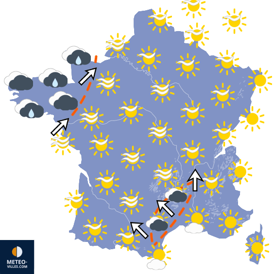 Carte de prévisions du temps du Dimanche 27 septembre 2026