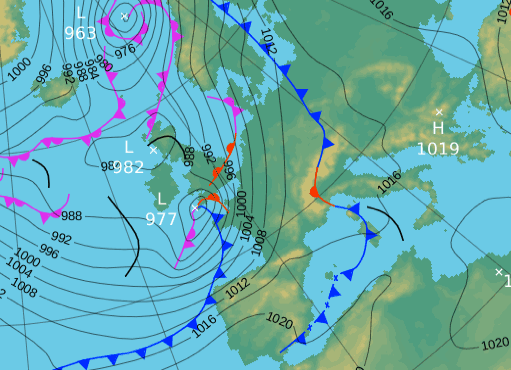 Image d'illustration pour Tempête Katie : vents violents, surcote et fortes pluies pour Pâques