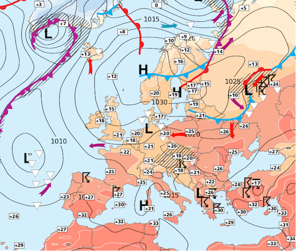 Image d'illustration pour Une semaine de plus de plus chaude avec quelques orages 