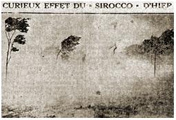 Photo de l'Almanach d'événement météo du 29/7/1921