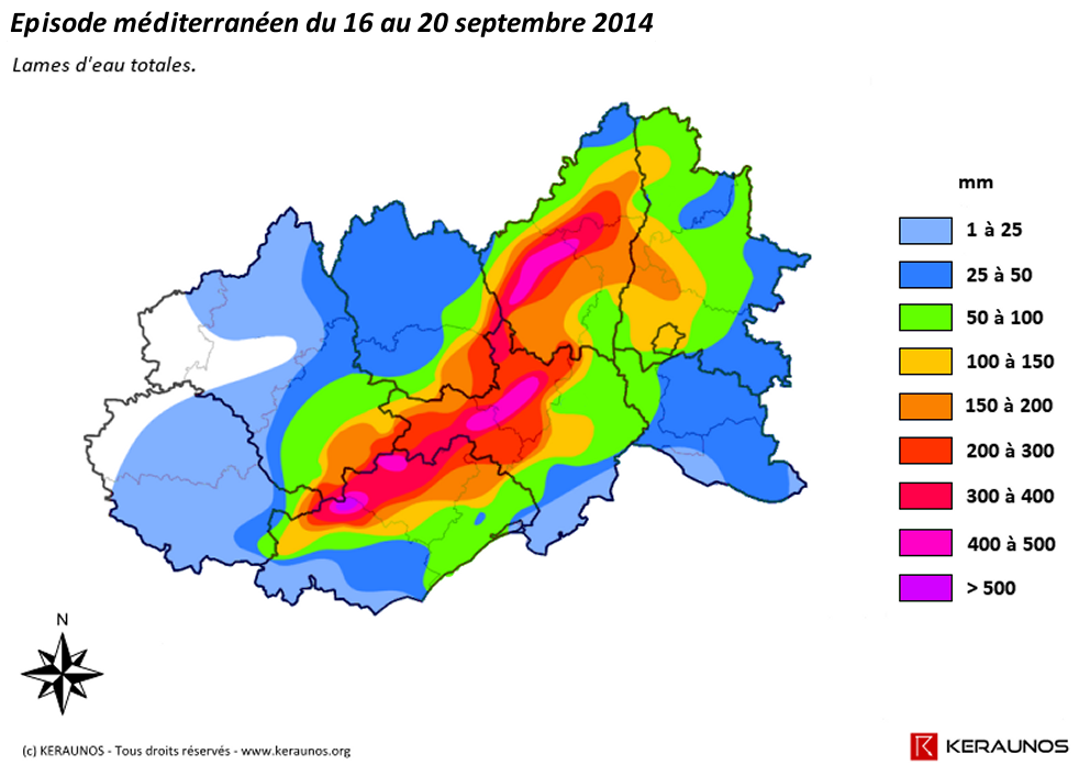 Image d'illustration pour 73 communes en catastrophe naturelle sur le Gard, l'Hérault et l'Aveyron