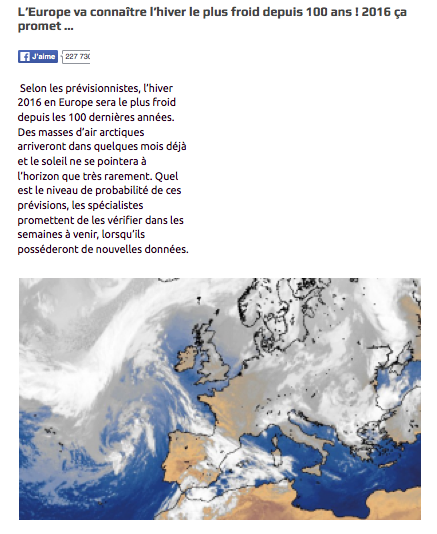 Image d'illustration pour Hiver le + froid depuis 100 ans : halte à la désinformation ! 