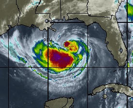 tempête tropicale ISAAC dans le Golfe du Mexique