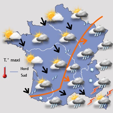 Image d'illustration pour Vigilance : orage, forte pluie et neige