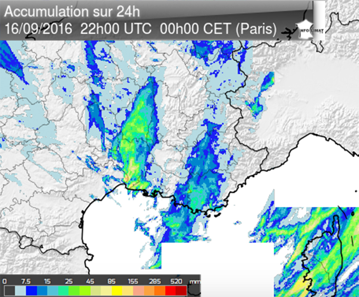 Image d'illustration pour Orages, inondations et trombes marines en Camargue 