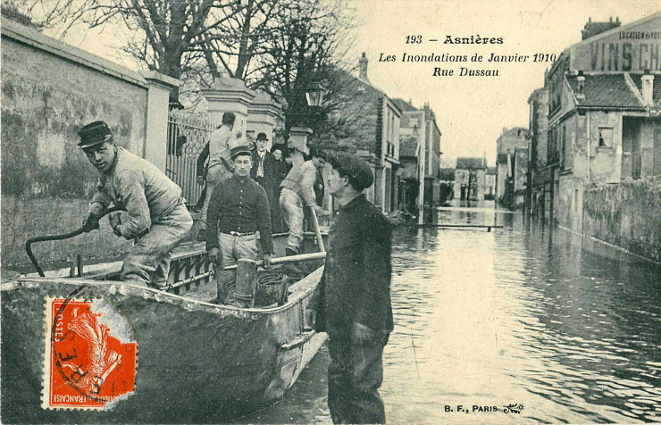 Image d'illustration pour Il y a 110 ans, la crue centennale de la Seine inondait Paris