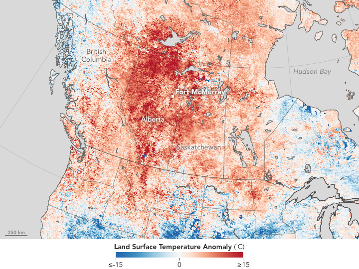 Image d'illustration pour Un gigantesque incendie ravage l'Alberta (Canada) 