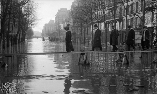 Image d'illustration pour Il y a 110 ans, la crue centennale de la Seine inondait Paris