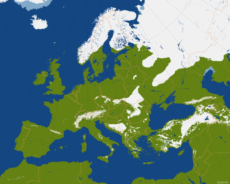 Image d'illustration pour Les anomalies douces dominent toute l'Europe depuis le début de l'hiver