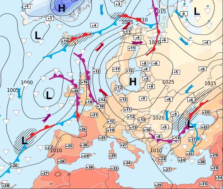 Image d'illustration pour Neige en Roumanie et près de 35°C en Espagne