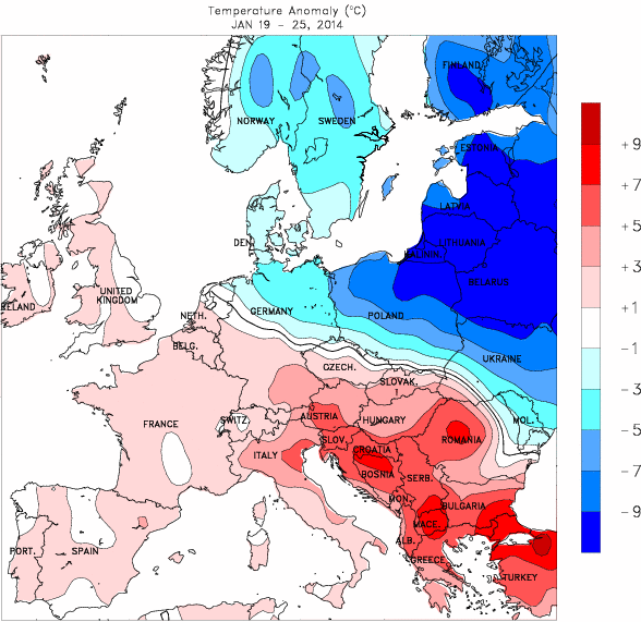 Image d'illustration pour Bilan météo hebdomadaire en France et en Europe