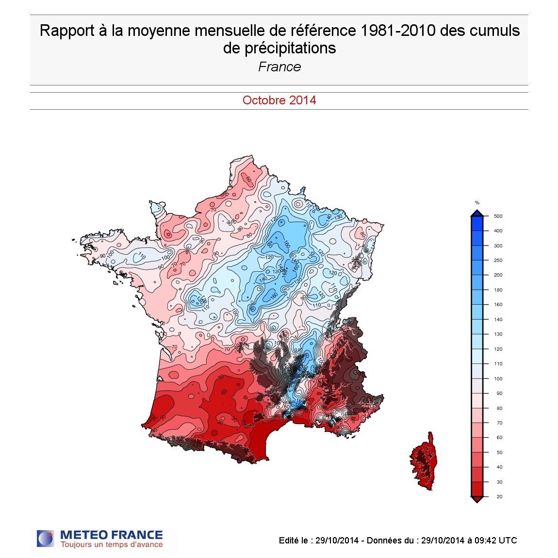 Image d'illustration pour Premier bilan d'octobre 2014 : une douceur remarquable