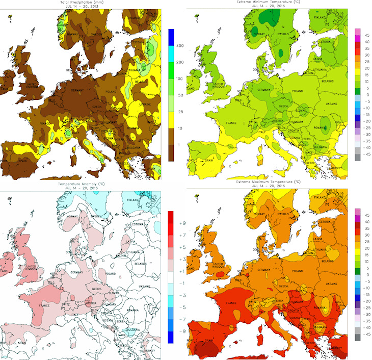 Image d'illustration pour Bilan météo hebdomadaire sur la France et l'Europe