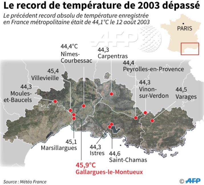 Image d'illustration pour Quel futur suite au pic caniculaire du 28 juin 2019?