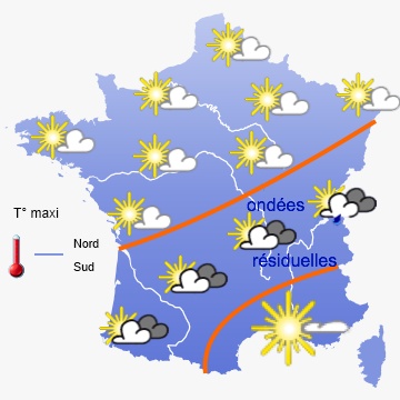 Bulletin météo national du 08/15/2011