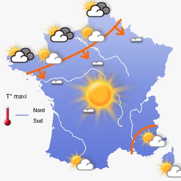 Carte météo de France du 14/05/2012 à 1812