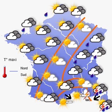 Carte météo de France du 02/09/2012 à 1812