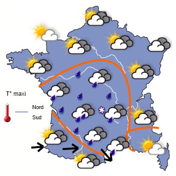 Records de douceur en vue et beaucoup de pluie pour samedi 