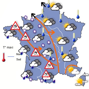 ATTENTION à la neige et aux pluies verglaçantes !