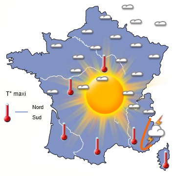 Carte météo de France du 06/07/2013 à 1812