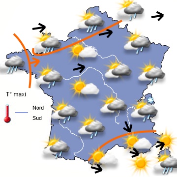 Carte météo de France du 03/11/2013 à 1812