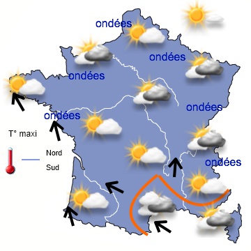 Carte météo de France du 01/04/2014 à 1812