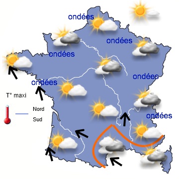 Pic de douceur pour mercredi suivi d'une dégradation en 2eme partie de semaine 