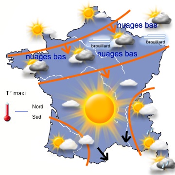 Semaine très ensoleillée et très sèche avec de grandes amplitudes thermiques