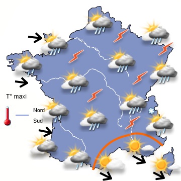 Carte météo de France du 01/05/2014 à 1812