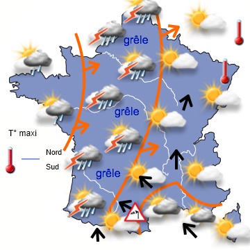 Persistance du risque d'orages 