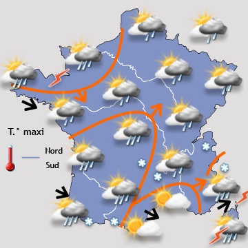 Moins de pluie mais toujours beaucoup de grisaille au nord