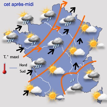 Perturbé jusqu'à jeudi, puis plus froid