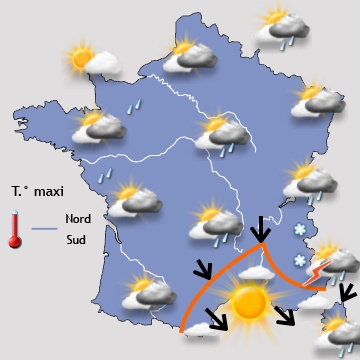 Carte météo de France du 21/05/2015 à 1812