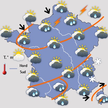 Carte météo de France du 18/09/2017 à 1812