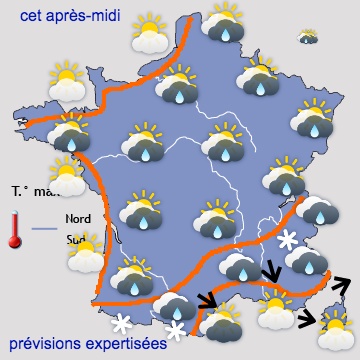 Carte météo de France du 03/05/2019 à 1812