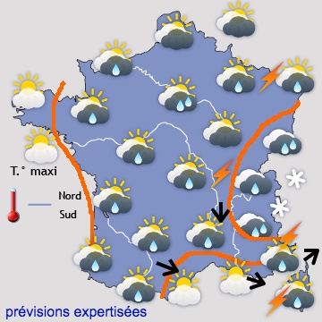 Carte météo de France du 20/05/2019 à 1812
