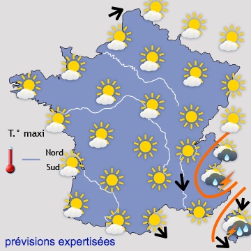Carte météo de France du 18/05/2020 à 1812