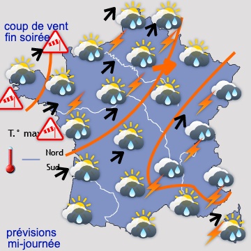 Carte météo de France du 24/09/2020 à 1812