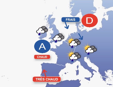 Carte météo Europe du 31/05/2012 à 1812