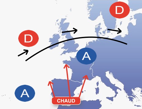 Carte météo Europe du 08/09/2012 à 1812
