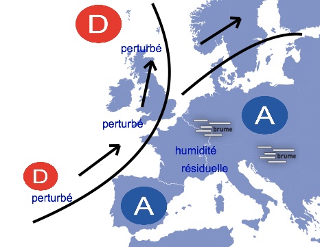 Carte météo Europe du 22/11/2012 à 1812