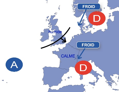 Carte météo Europe du 30/11/2012 à 1812