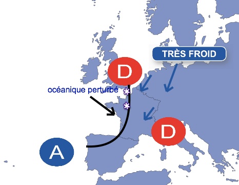 Carte météo Europe du 14/01/2013 à 1812