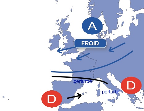 Carte météo Europe du 27/03/2013 à 1812