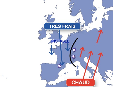 Carte météo Europe du 27/04/2013 à 1812