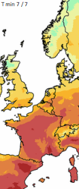 Image d'illustration pour Très forte chaleur au Sud, plus frais au Nord