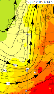 Image d'illustration pour Chaleur à l'Est attisant de violents orages