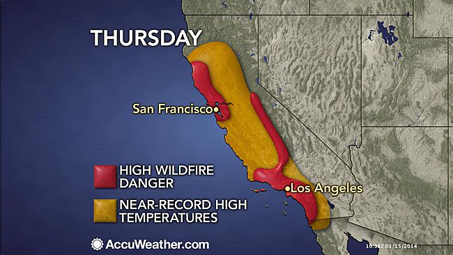 Image d'illustration pour Chaleur, sécheresse et incendies en Californie